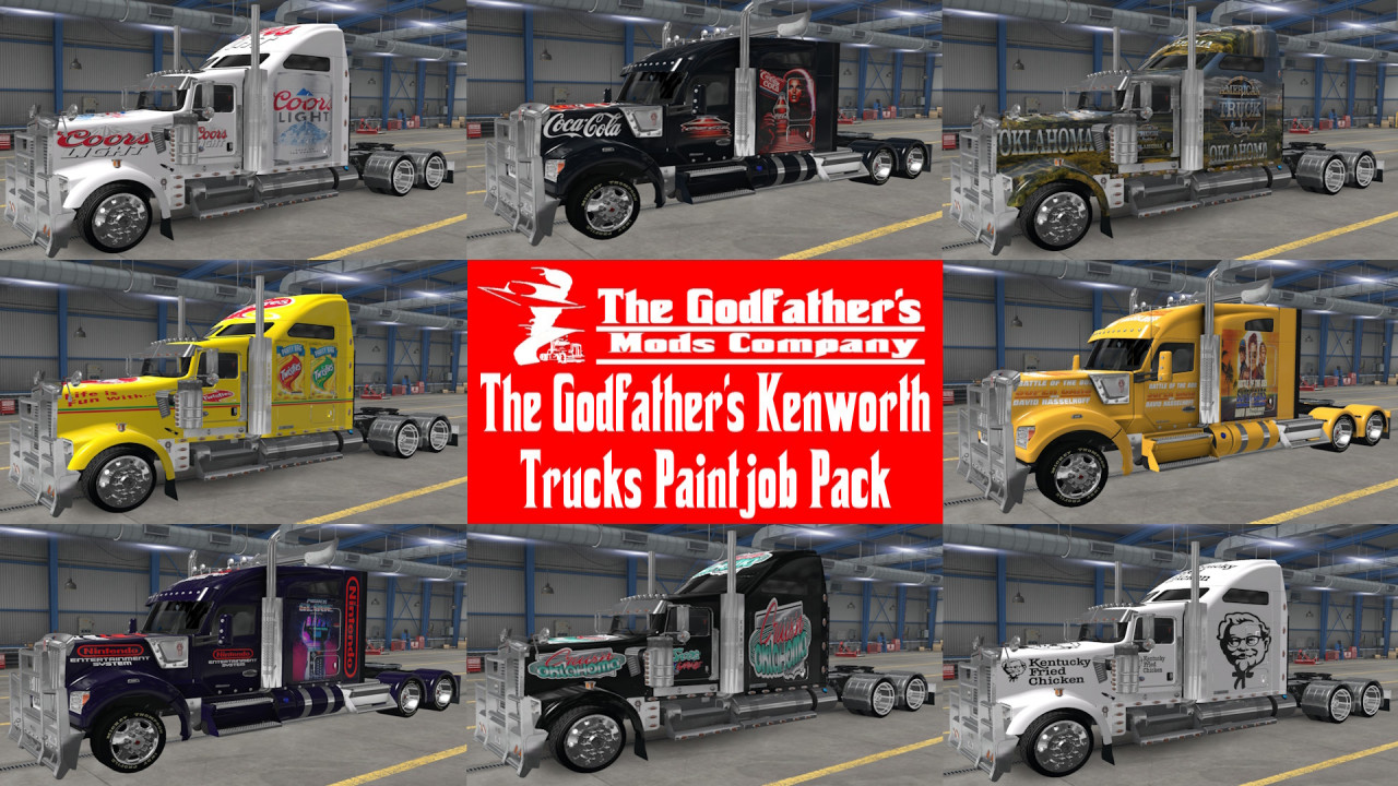 The Godfather's Kenworth Trucks Skins Pack